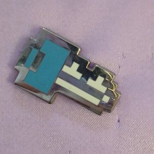 Free with Any Purchase | Pixelated Blue Key Enamel Pin
